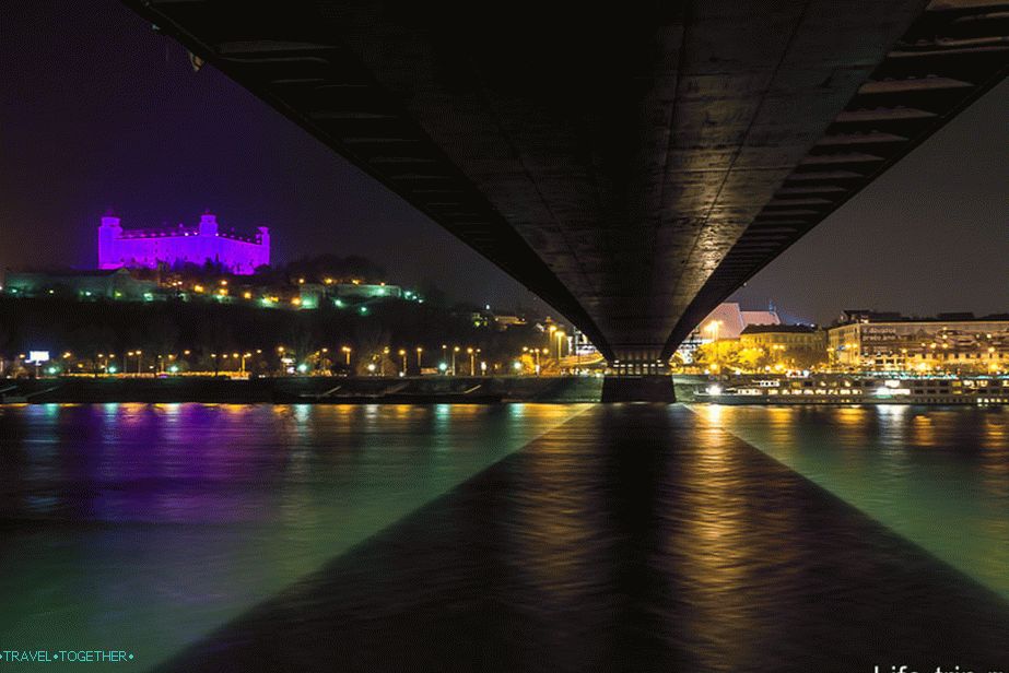 Not a single pillar under the bridge