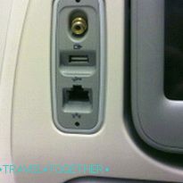 USB-socket on the passenger seat