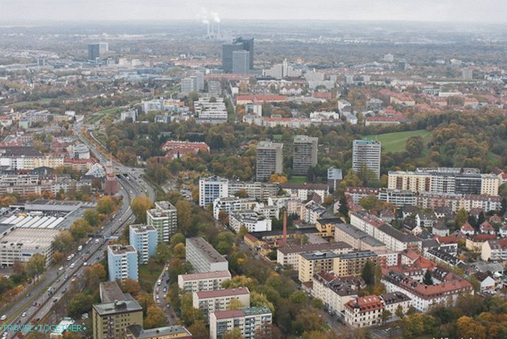 City of Munich from a height