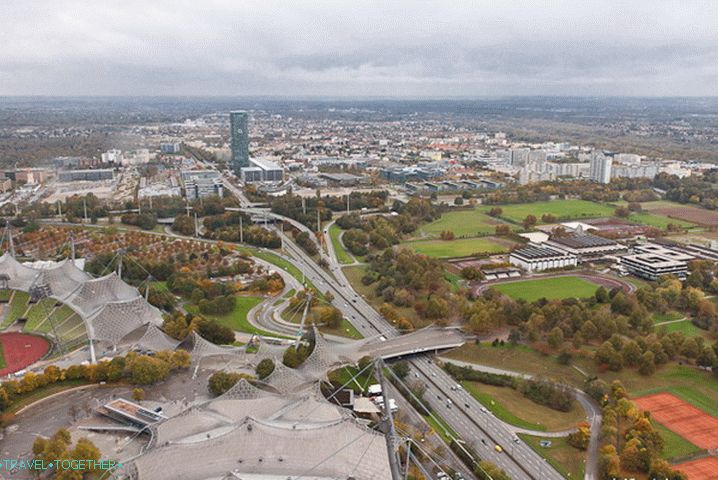 City of Munich from a height