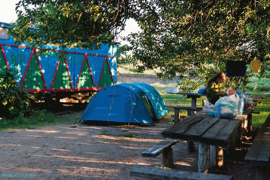 We stayed in the camp of archaeologists