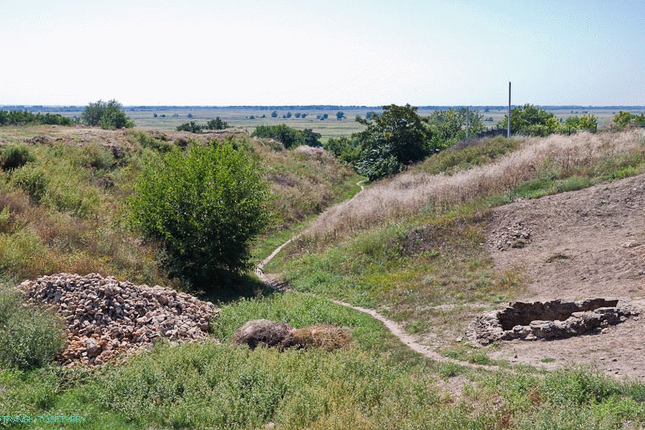 Once deep ditch around the fortress wall
