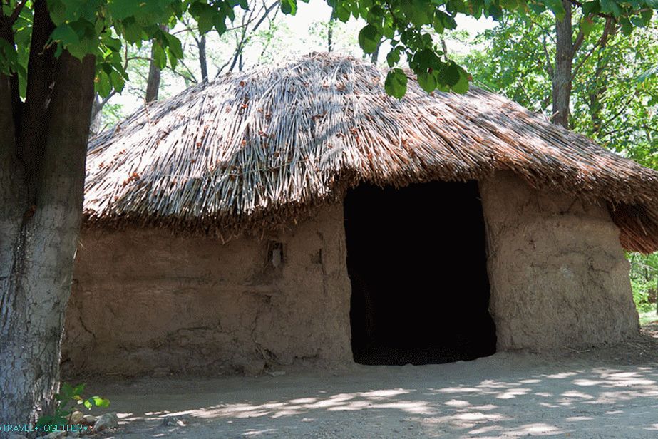 Reconstruction of the hut of those times