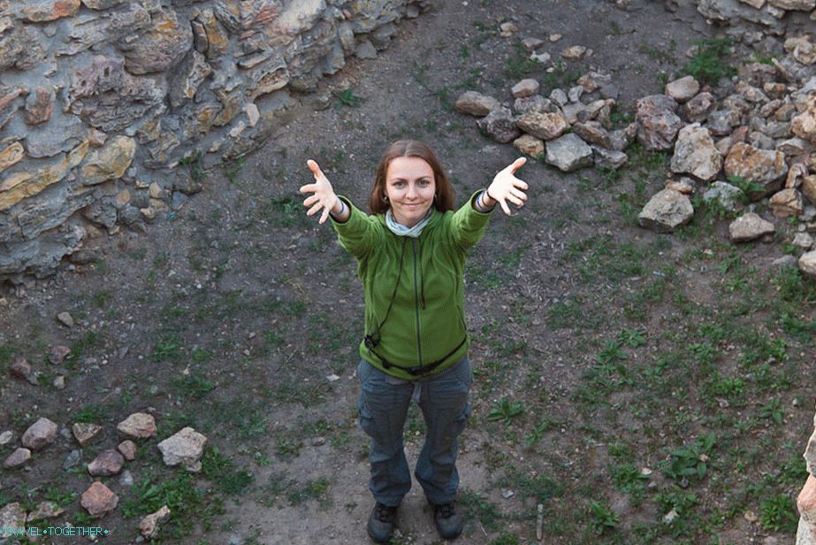 Walking around the ruins