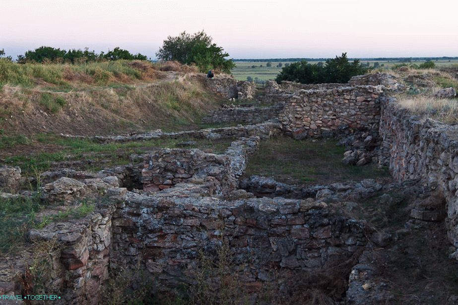 The remains of the fortress wall