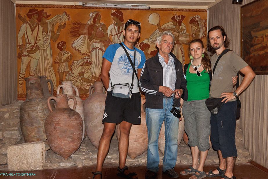 Valery Fedorovich Chesnok and I are in the museum