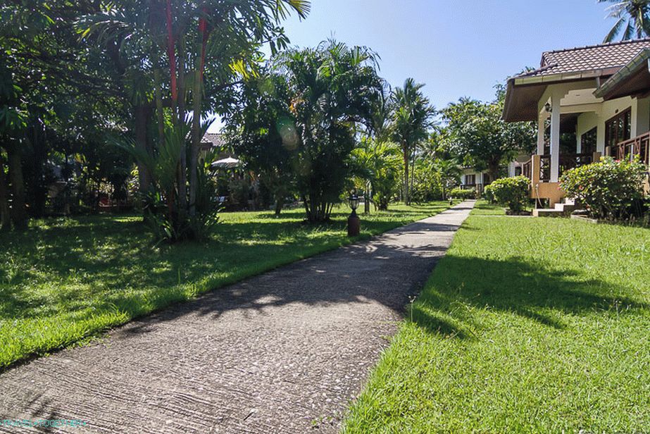 Green area around