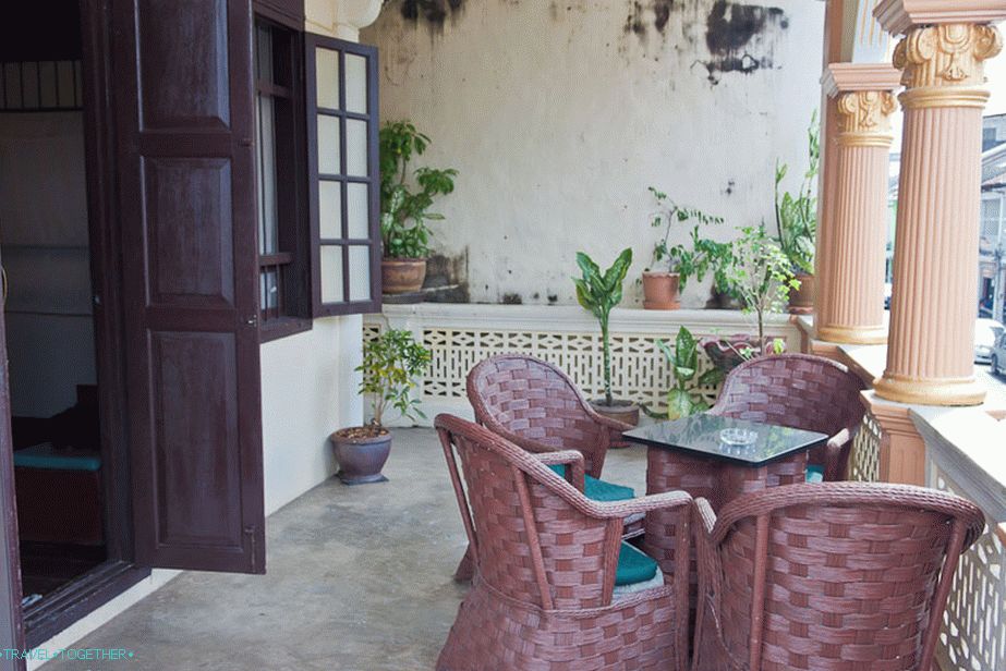 On the second floor common terrace