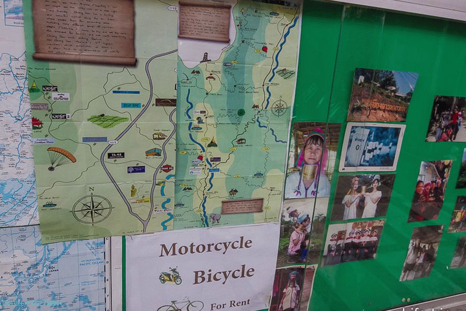 There are bike and bike rentals here