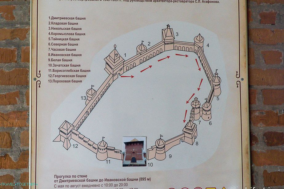 Plan of the Nizhny Novgorod Kremlin