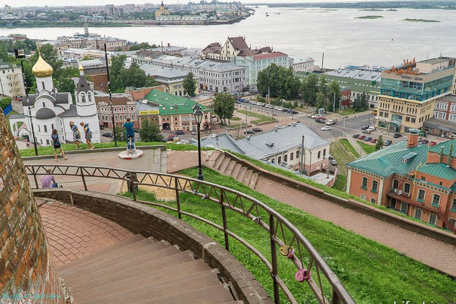 View from the Kremlin to Nizhny Novgorod