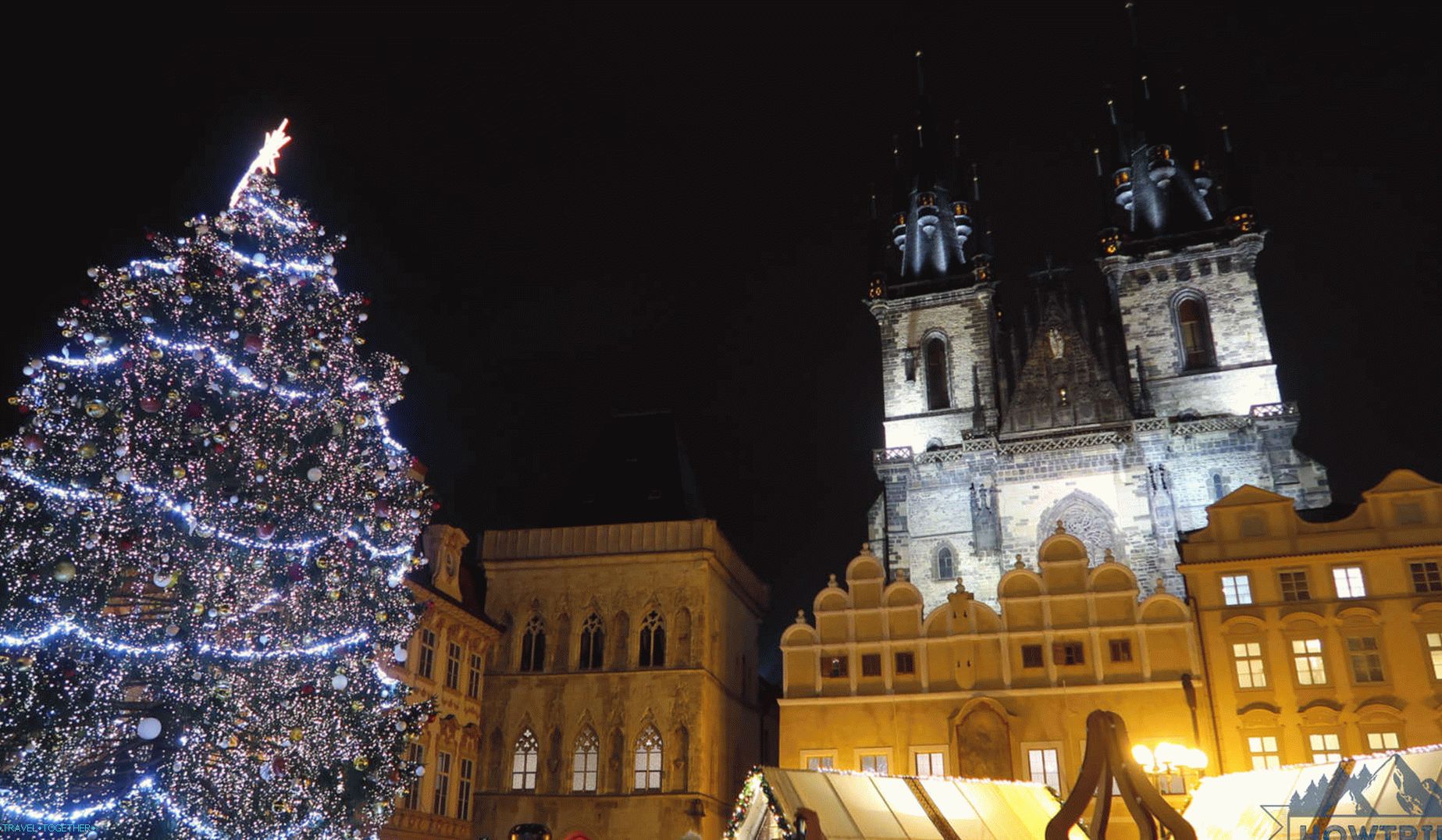 Christmas Tree on Old Town Square in Prague
