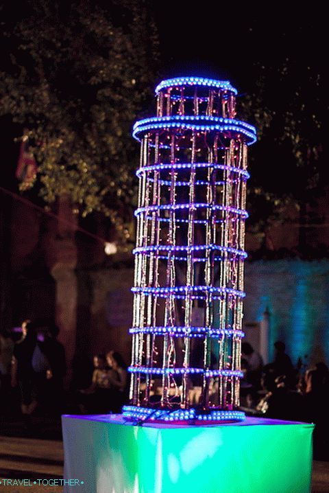 Leaning Tower of Pisa in Thailand for the New Year