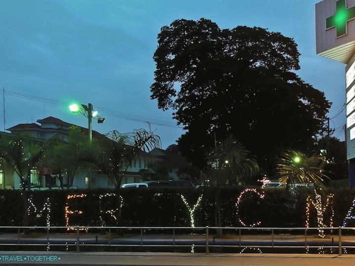 Christmas decorations in Thailand
