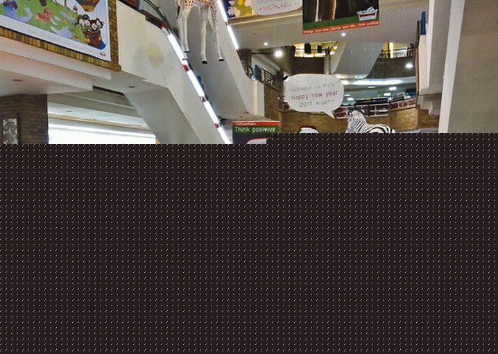 Santa Claus in a mall in Thailand