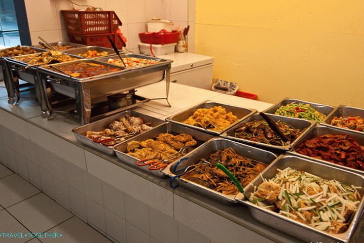 Many different kinds of food