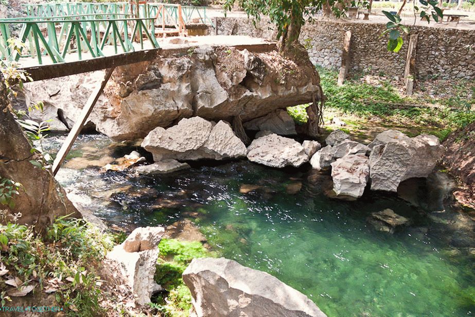 River flowing out of the lagoon