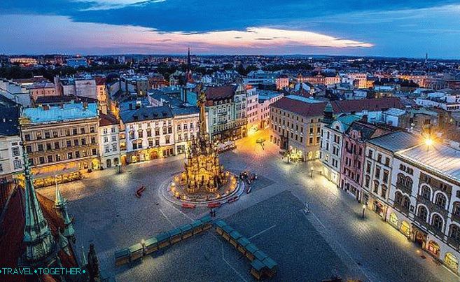 The historical center of Olomouc