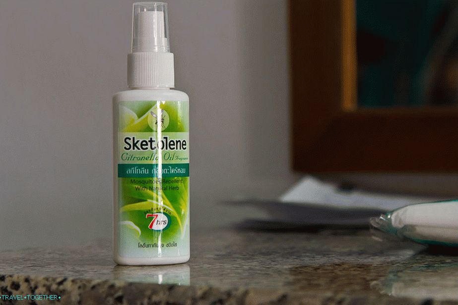 Sketolene - repellent from 7/11, based on citronella oil