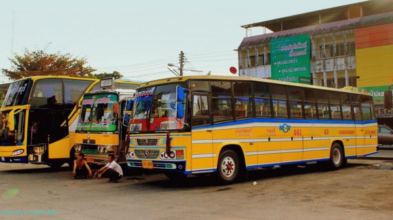 Regular buses in Thailand