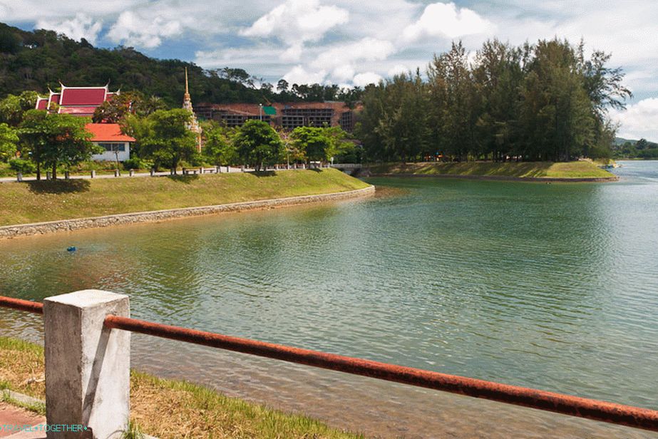 Beautiful lake near Nai Harn beach