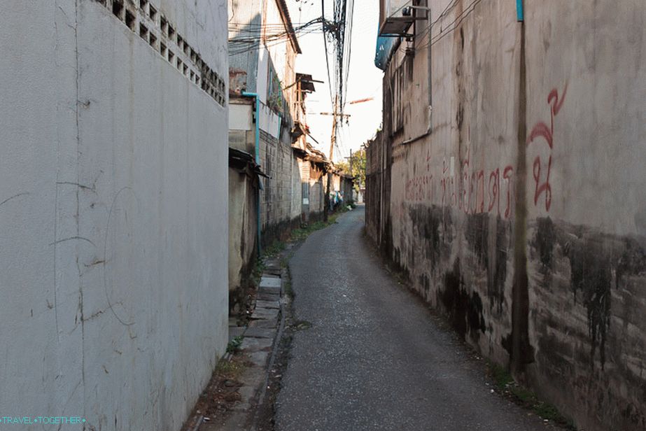 Narrow streets of Chiang Mai