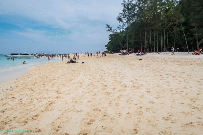 Here it is the island of Bambu in Thailand