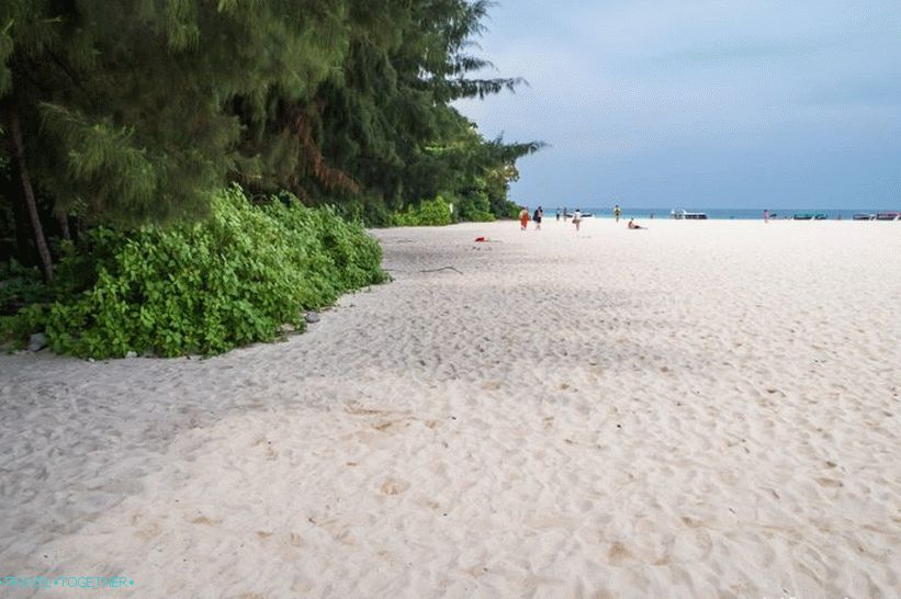 The central part of the beach