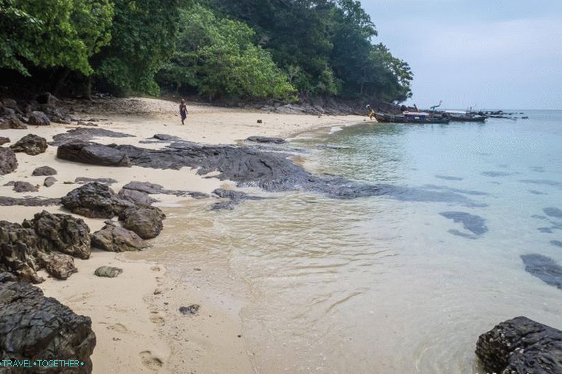 Boats left behind, delirious around the island