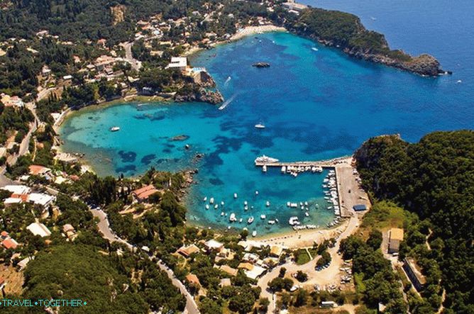 Paleokastritsa beaches in Corfu