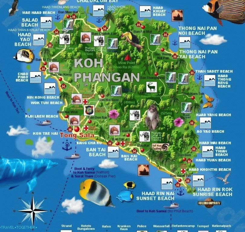Koh Phangan Island in Thailand