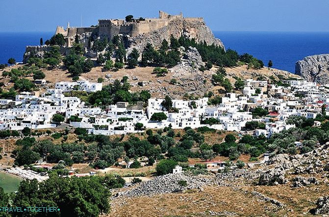 the city of Lindos Rhodes