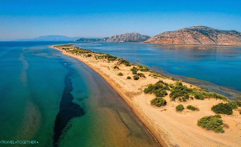 The longest beach in Greece is Louros beach