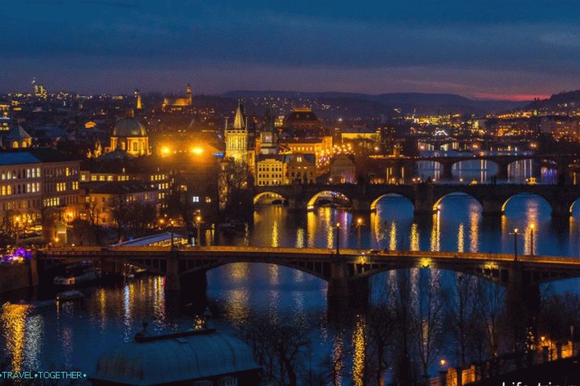 Evening Prague is especially beautiful