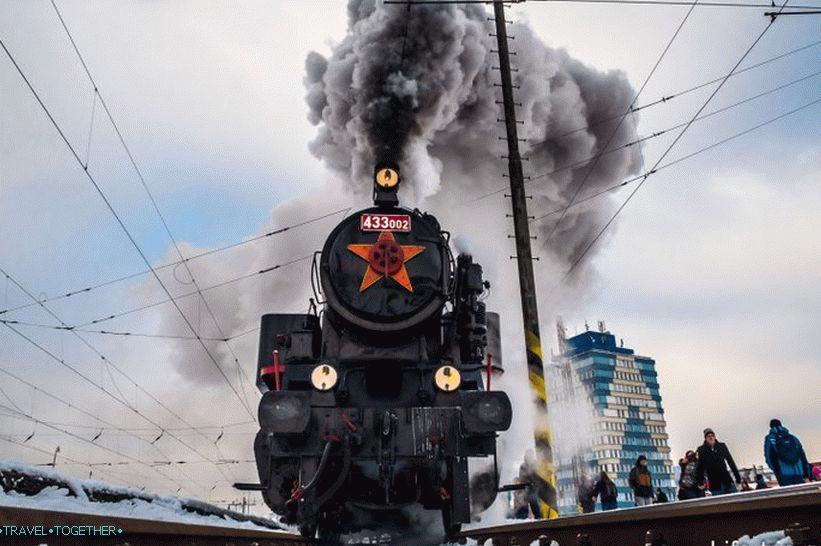 The real working steam locomotive