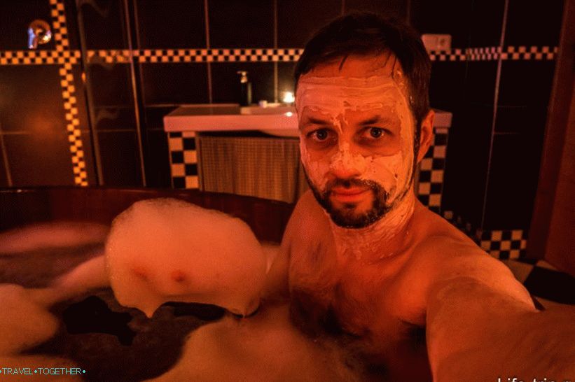 For the first time in my life I took a beer bath