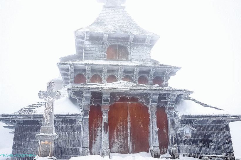 But only two have reached the frozen church