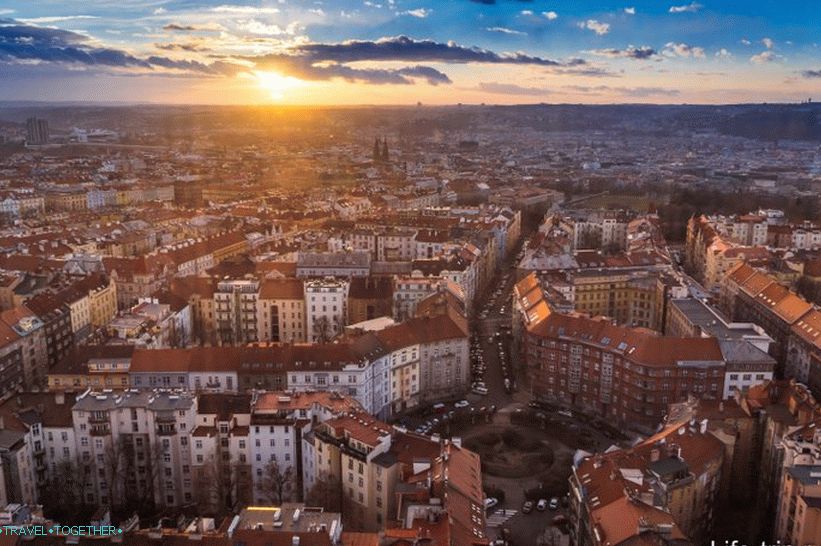 Most of all I liked to look at Prague from above