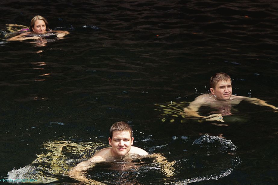 Swimming in the Klong Plu Waterfall