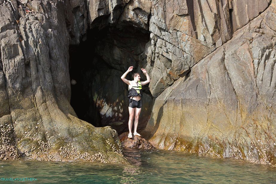 I almost forgot Andrew in a cave on the island