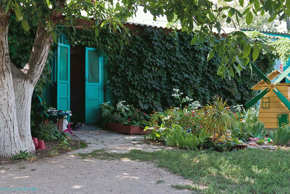 Cute summer house outside