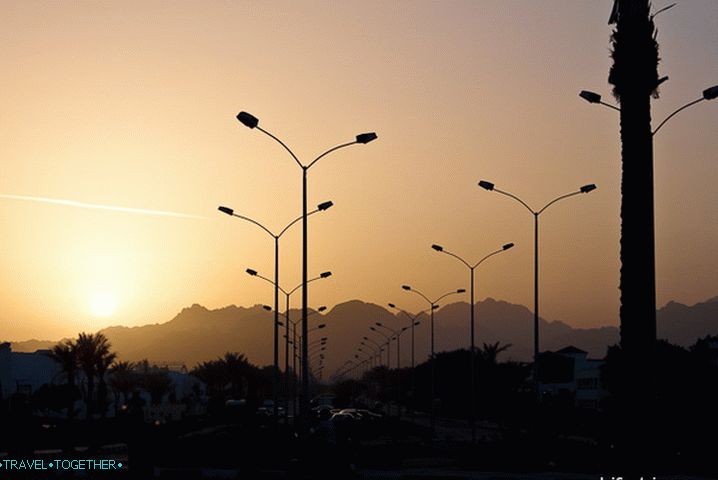 Sunset in Sharm el-Sheikh. Egypt.