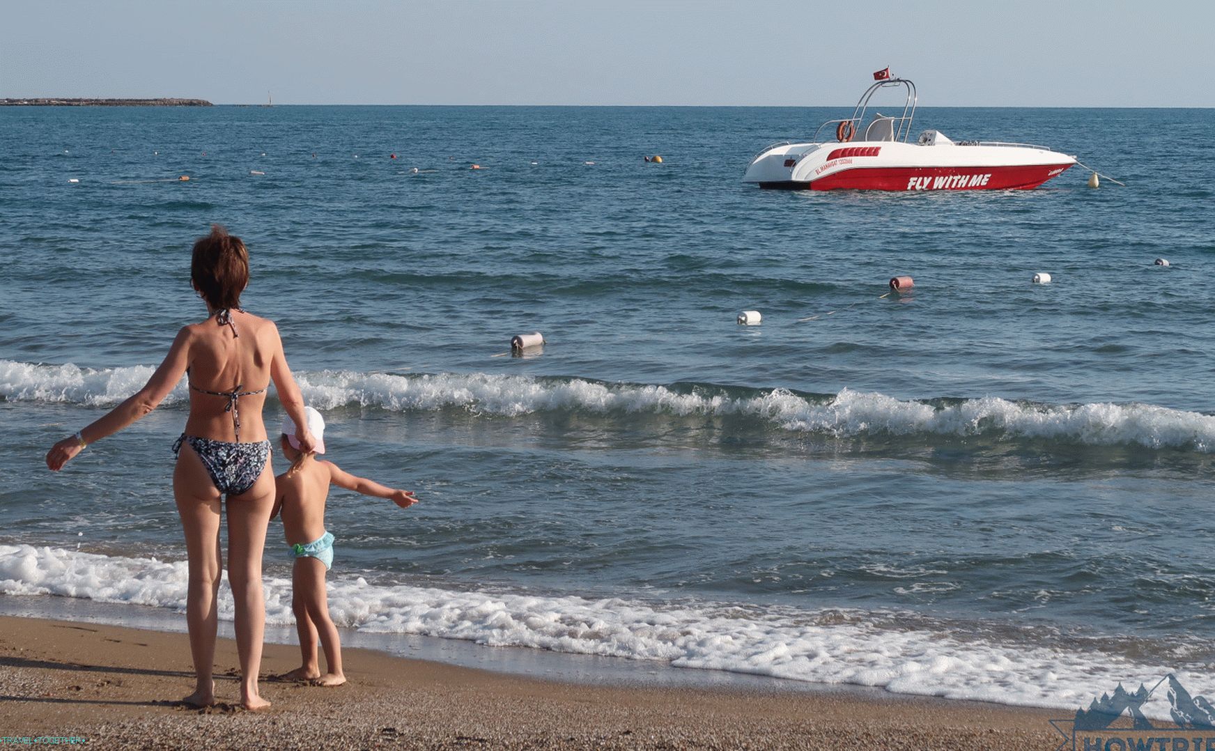 Beach holiday with a child in Turkey