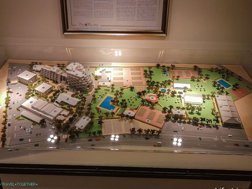 Layout of the hotel Kfar Maccabiah