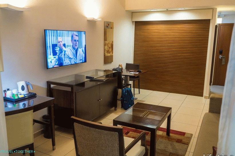 Minibar with refrigerator was sealed
