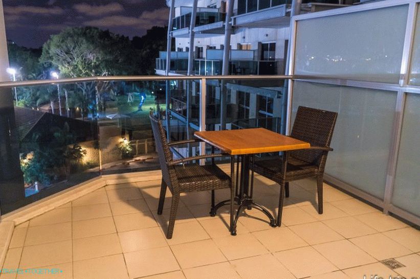Spacious balcony