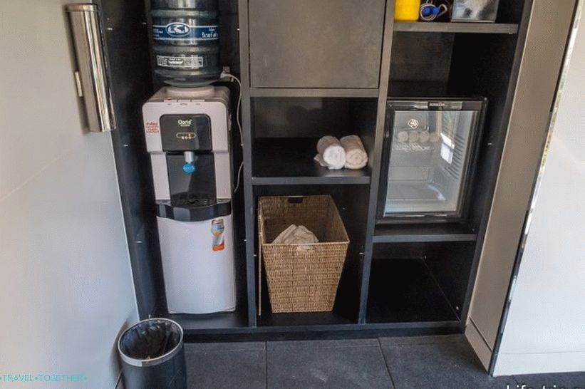 Water and a towel for students