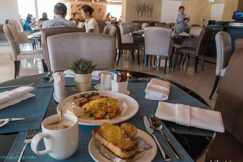 My breakfast, you can sit outside on the balcony of the second floor