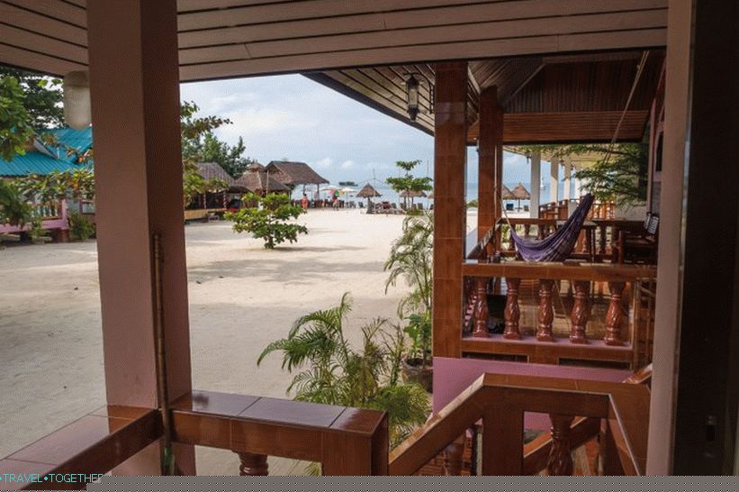 My bungalow, overlooking the sea