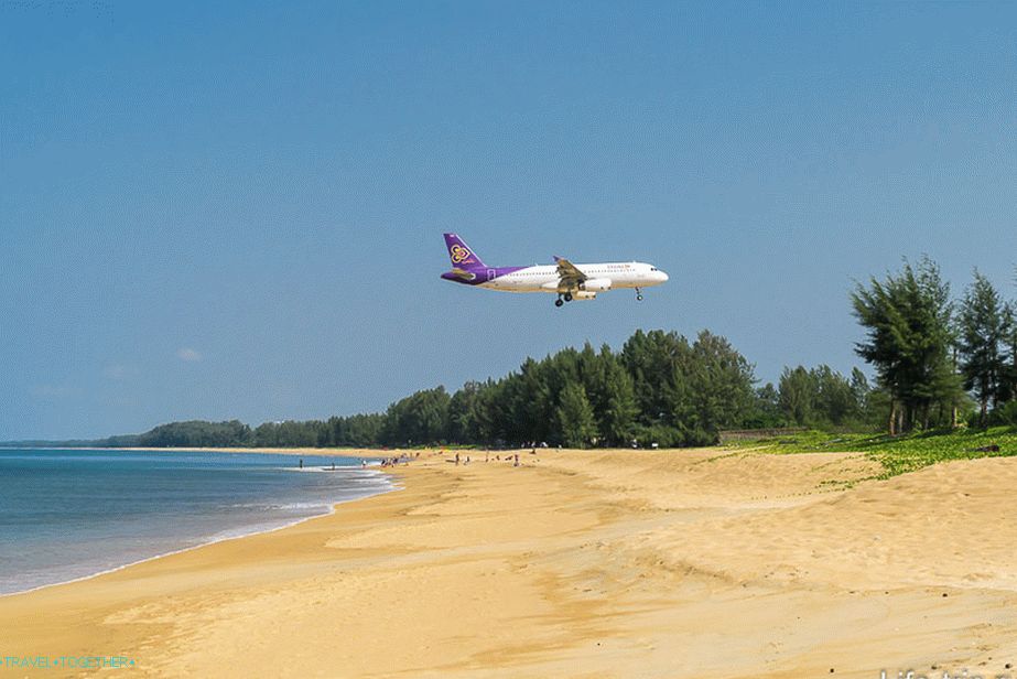 Beach with airplanes